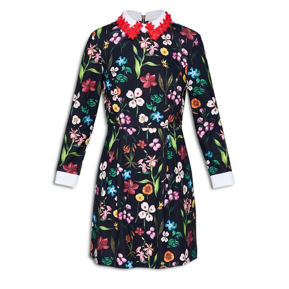 Ted Baker Tillena Hampton‑Collar Floral Dress Size 2 NWOT - Picture 3 of 10